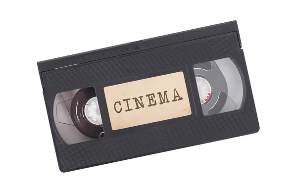 レトロなビデオテープを白で隔離 — ストック写真