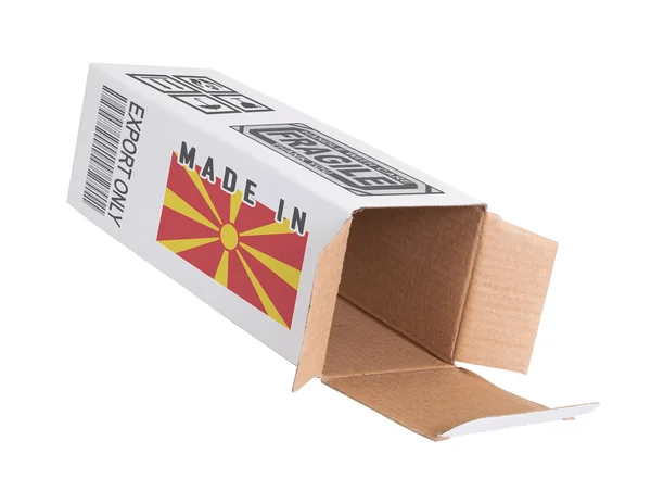 Conceito de exportação - Produto da Macedónia — Fotografia de Stock