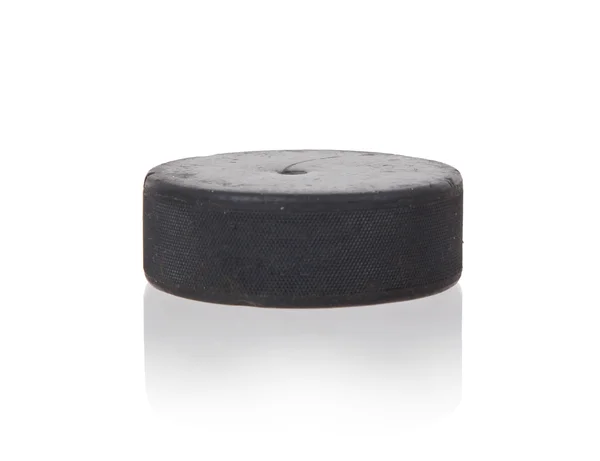 Hockeypuck geïsoleerd — Stockfoto