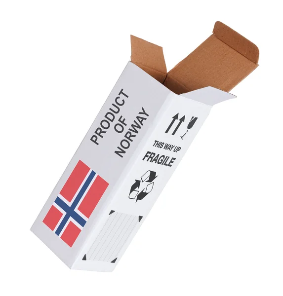 Концепція експортно - продукт Норвегії — стокове фото