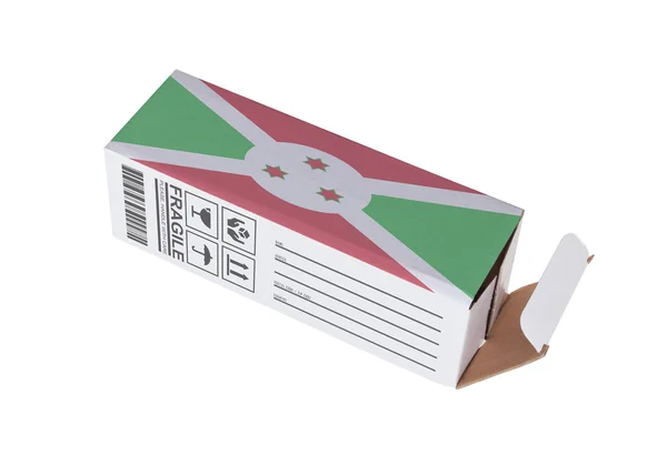 Concept of export - Product of Burundi — Stock Photo, Image