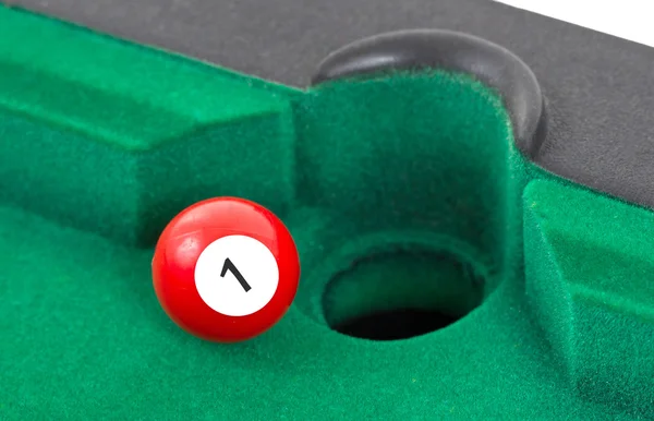 Red snooker ball - number 1 — Stock Photo, Image