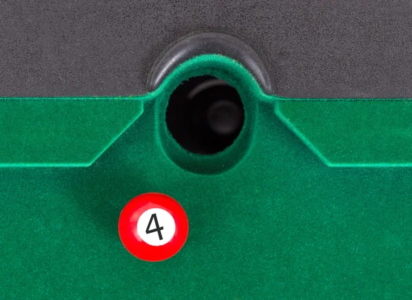 Red snooker ball - number 4 — Stock Photo, Image