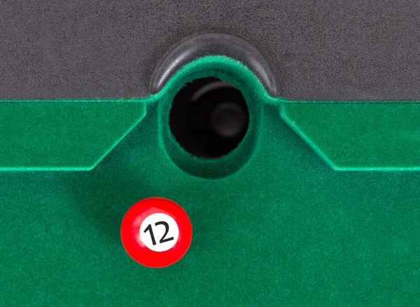Kulička červená snookeru - číslo 12 — Stock fotografie