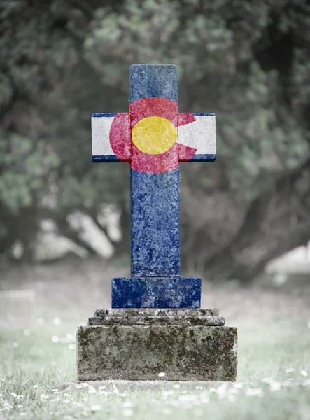 Gravestone no cemitério - Colorado — Fotografia de Stock