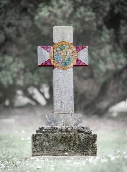 Gravestone in the cemetery - Florida — Stock Photo, Image