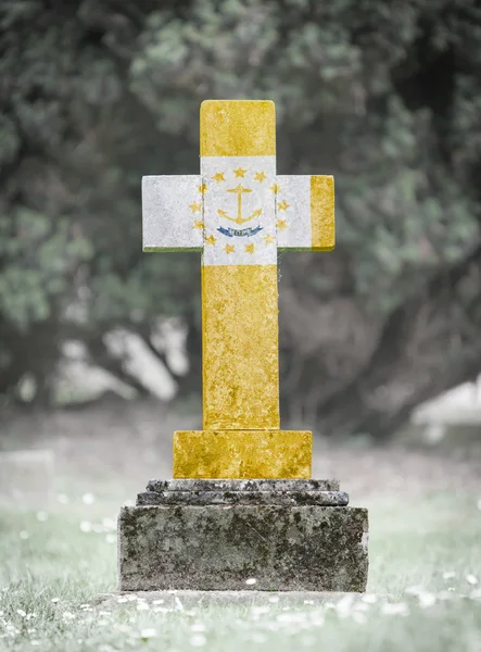 Gravestone in the cemetery - Rhode Island — Stock Photo, Image