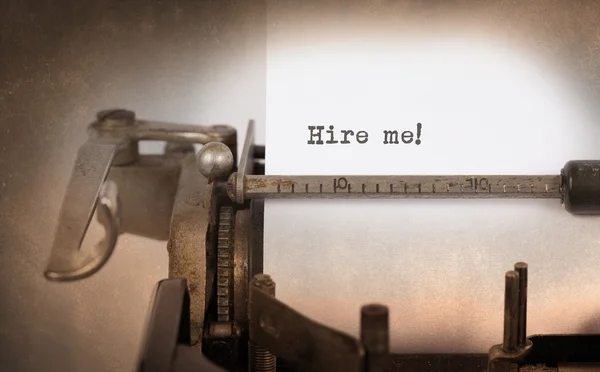 Vintage inscription made by old typewriter — Stock Photo, Image