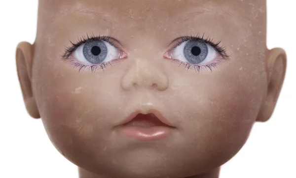 Cara de muñeca aterradora — Foto de Stock