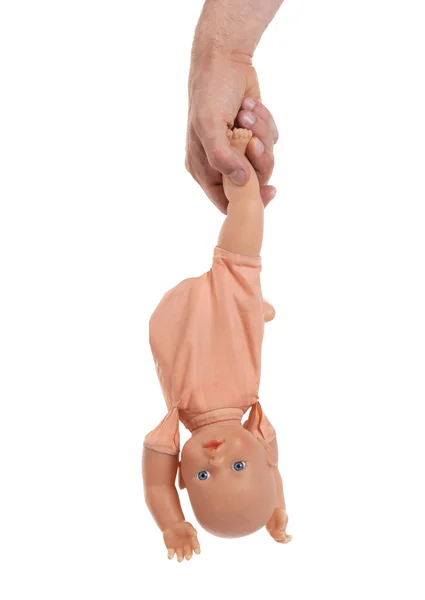 Adult with baby toy (no trademark) — Stock Photo, Image