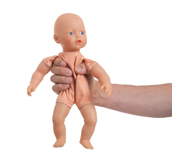 Adult with baby toy (no trademark) — Stock Photo, Image