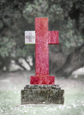Gravestone in the cemetery - Malta