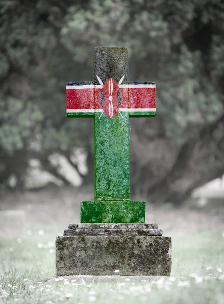 Gravestone in the cemetery - Kenya — Stock fotografie