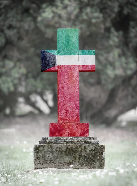 Gravestone in the cemetery - Kuwait — Stock Photo, Image