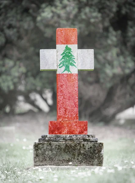 Grabstein auf dem Friedhof - libanon — Stockfoto