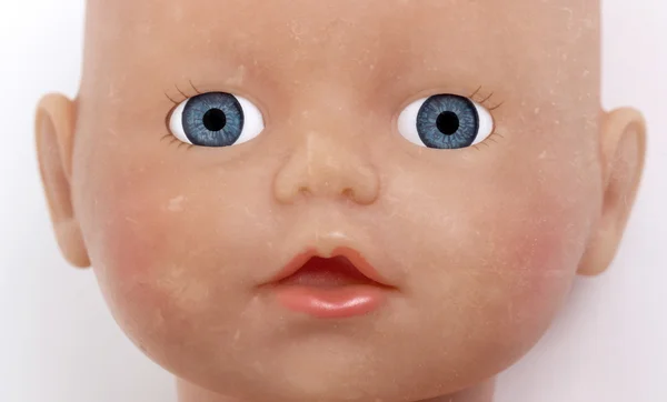 子供の赤ちゃんの人形の顔 — ストック写真