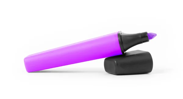 Purple highlighter isolated — Stock Photo, Image