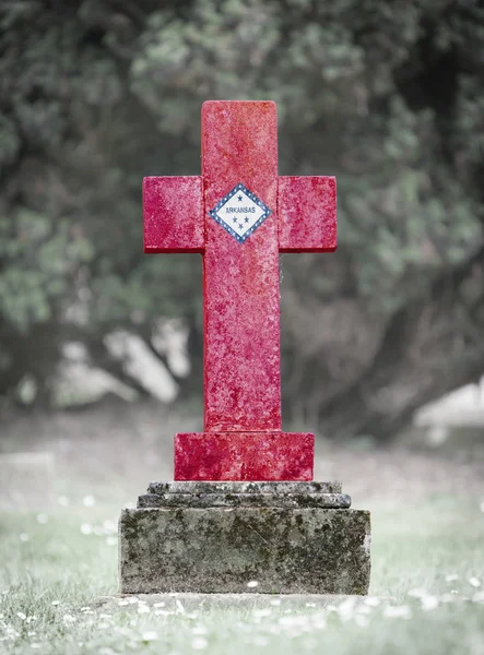 La lapide nel cimitero - Arkansas — Foto Stock