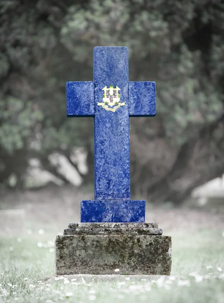 La lapide nel cimitero - Connecticut — Foto Stock