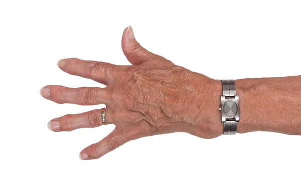 Egy idős asszony keze — Stock Fotó