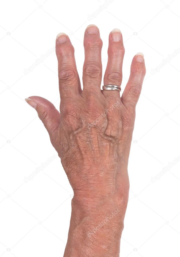 Hand of an old woman