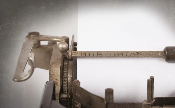 Macro primo piano dettagliato della macchina da scrivere — Foto Stock