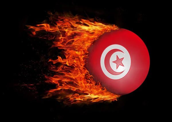 Markeren met een spoor van vuur - Tunesië — Stockfoto