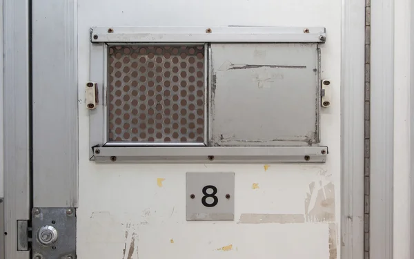 Inside of a large bus used by police — Stock Photo, Image