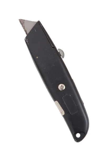 Cuchillo utilitario con mango de metal negro — Foto de Stock