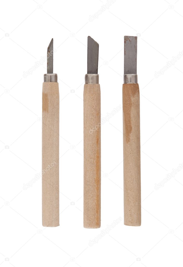 Set of three scalpels