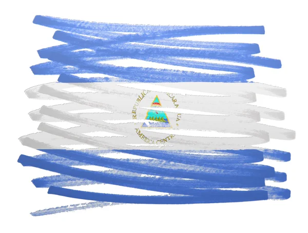 Vlag illustratie - Nicaragua — Stockfoto