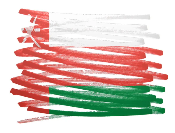 Ilustração da bandeira - Omã — Fotografia de Stock