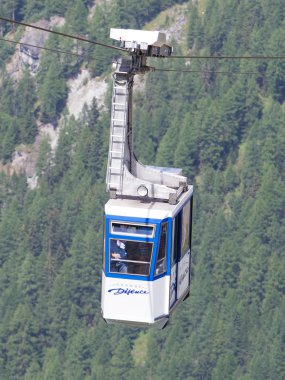 Grande Dixence, İsviçre - 20 Temmuz, 2015: Gran, Skilift