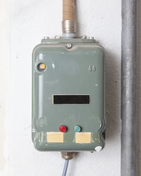 Oude fusebox uit de jaren 80 — Stockfoto