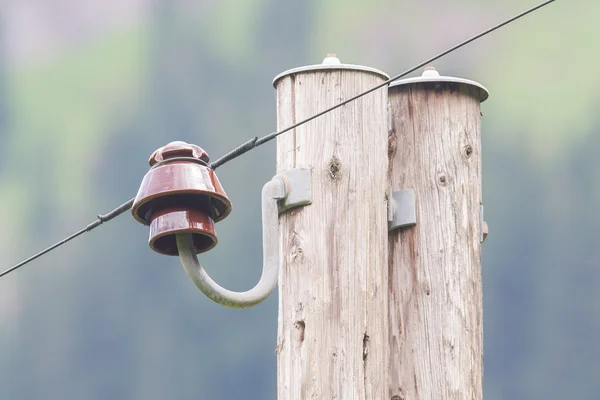 Old electric pillar — Stock Photo, Image