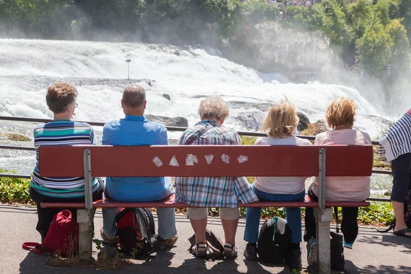 Rheinfalls, İsviçre - 25 Temmuz 2015: En büyük wat görünümüne — Stok fotoğraf