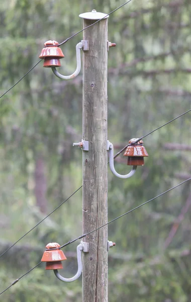 Old electric pillar — Stock Photo, Image