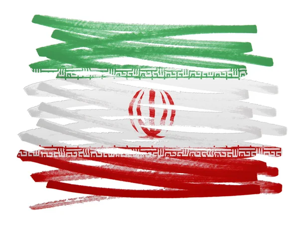 Illustration du drapeau - Iran — Photo