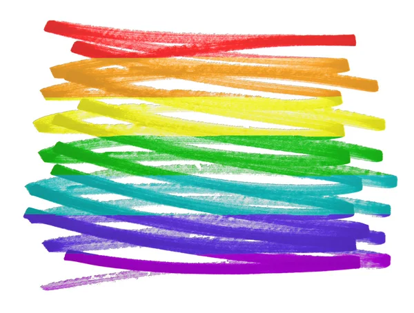 Flag illustration - Rainbow flag — Stock Photo, Image