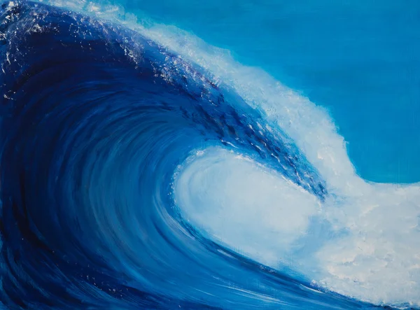Pittura di un'onda molto grande — Foto Stock