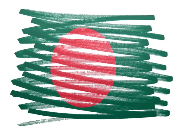 Ilustración de la bandera - Bangladesh — Foto de Stock
