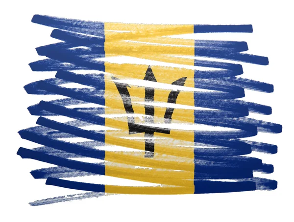 Ilustración de bandera - Barbados —  Fotos de Stock
