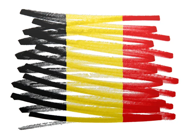 Flagga illustration - Belgien — Stockfoto