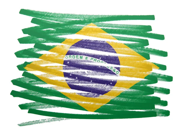 Ilustración de la bandera - Brasil —  Fotos de Stock