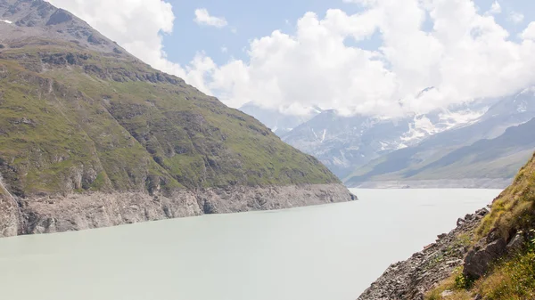 The green waters of Lake Dix - Dam Grand Dixence - Switzerland