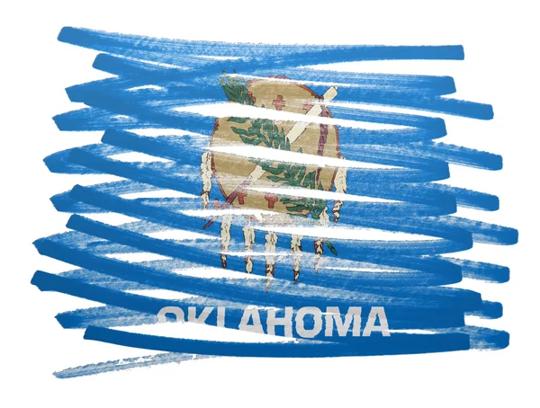Bayrak illüstrasyon - Oklahoma — Stok fotoğraf