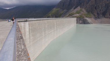 Grande Dixence, İsviçre - 20 Temmuz 2015. Grande Dixence