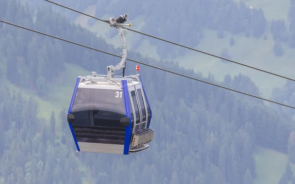 Ski lift cable booth or car