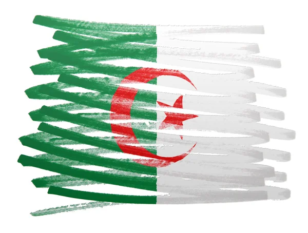 Ilustração da bandeira - Argélia — Fotografia de Stock