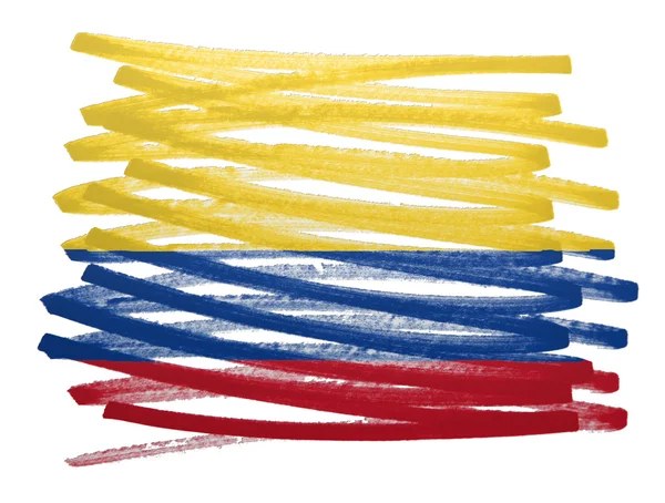 Flag illustration - Colombia — Stock Photo, Image